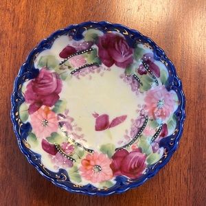 Antique Nippon Cobalt Blue Dish